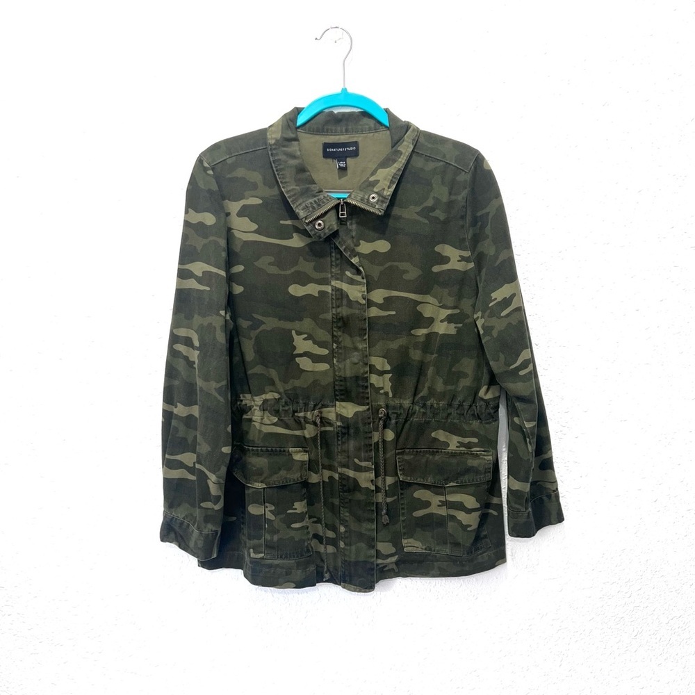 Signature Studio Green Utility Jacket Classic‎ Design Large